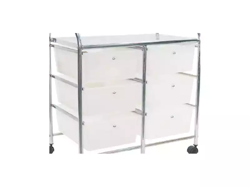 Double Row 3 Drawer Trolley