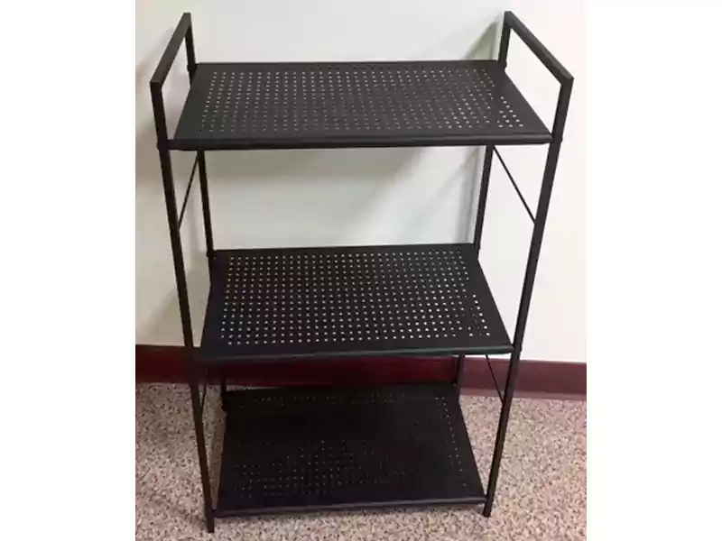 Square pipe 3 tier iron board storage rack